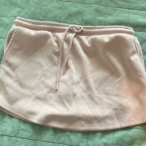 Light Pink Casual Skirt